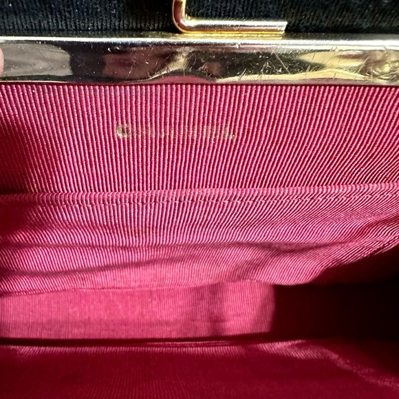 CHANEL ❤️🌟 CIRCA 1960s COLLECTION PIECE KISS-LOCK JERSEY CHEVRON VINTAGE BAG ⭐️ - Picture 13 of 16